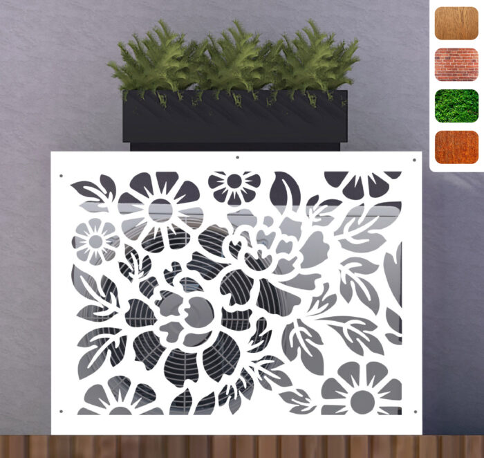 Cache climatisation FLEURS MOTIF