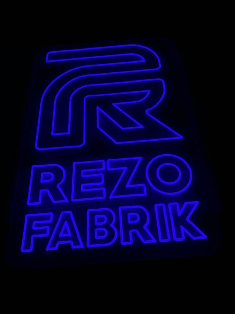Enseigne néon LED au logo Rezo Fabrik